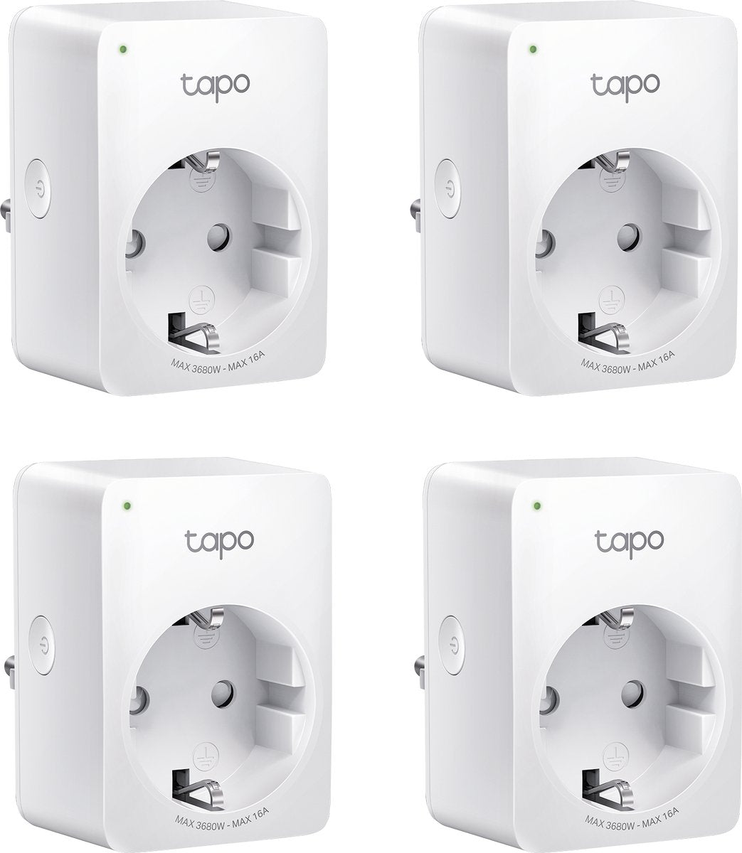 Tp-link tapo p110 - slimme stekker - smart plug - 4 stuks - wifi stopcontact - energiebewaking