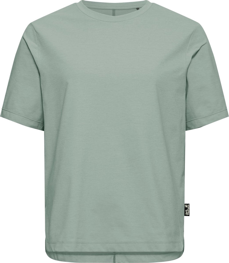 Jack wolfskin travel t-shirt dames - dames korte mouw - green zinnia