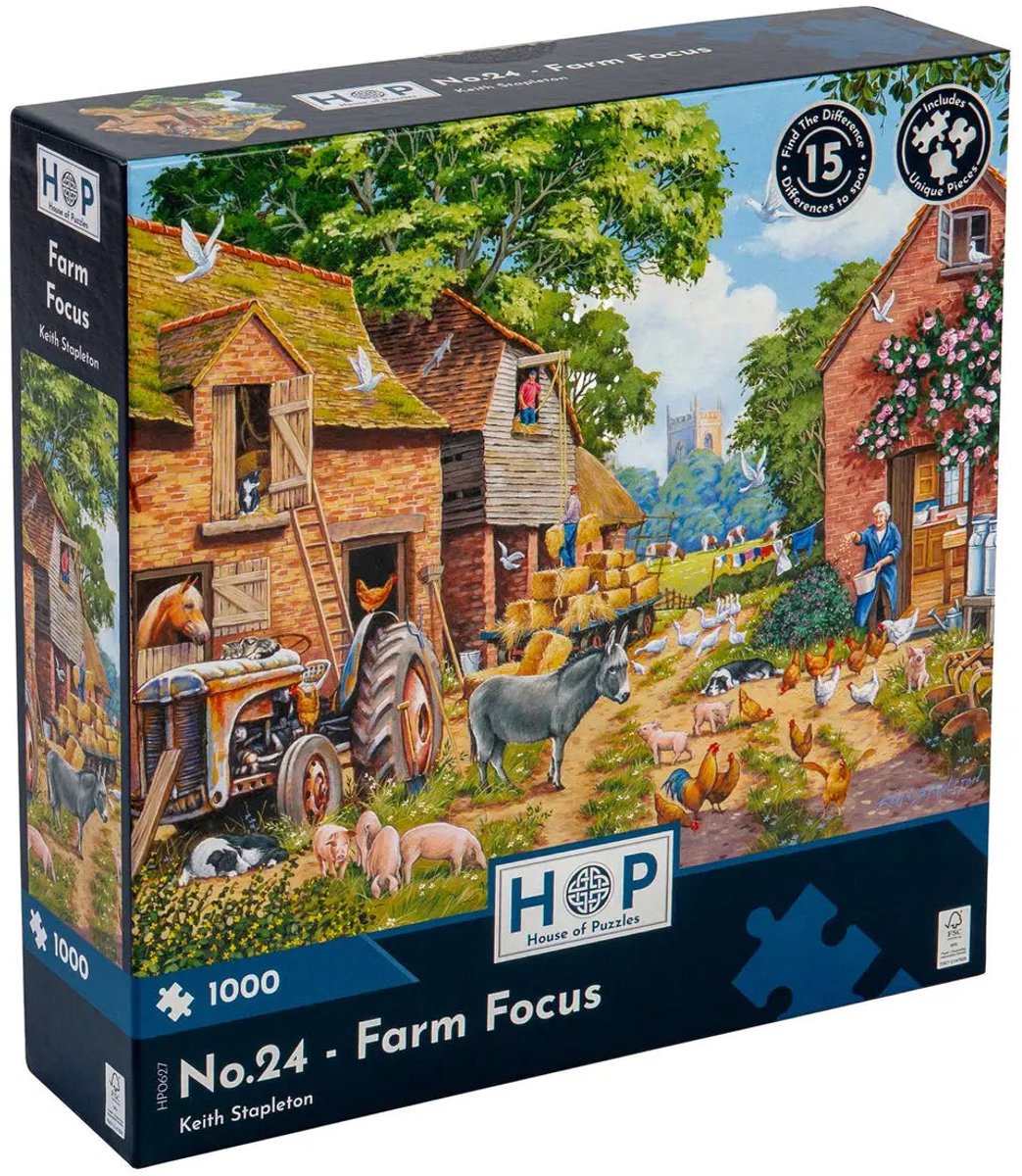 House of puzzles no.24 - farm focus puzzel 1000 stukjes