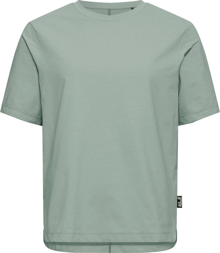 Jack wolfskin travel t-shirt dames - dames korte mouw - green zinnia