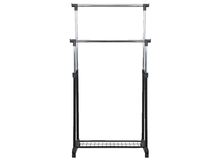Aro houseware kledingrek dubbel 83x43x80-150cm