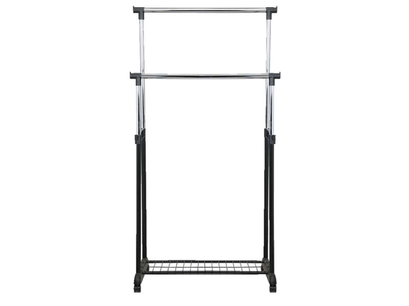Aro houseware kledingrek dubbel 83x43x80-150cm