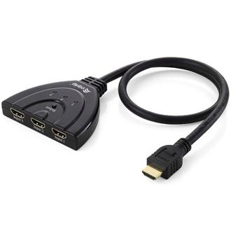 Equip equip 332703 3x1 hdmi switch, 1920 x 1080 pixels, full hd, black