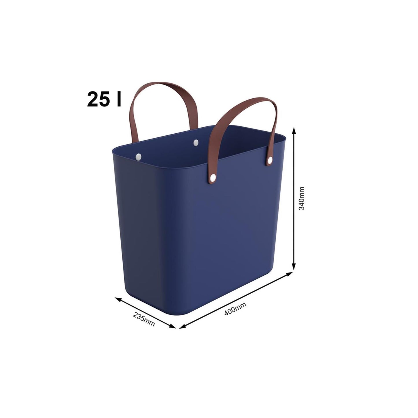 Rotho style multibag boodschappentas 25 liter iris midnightblue