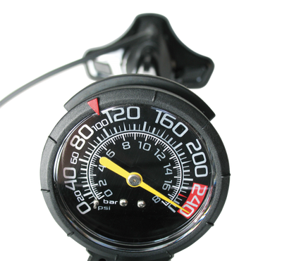 Superspark var voetpomp magnum air force - zwart