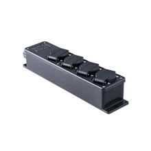 Verdeelblok vd15 4 16a 230v zwart