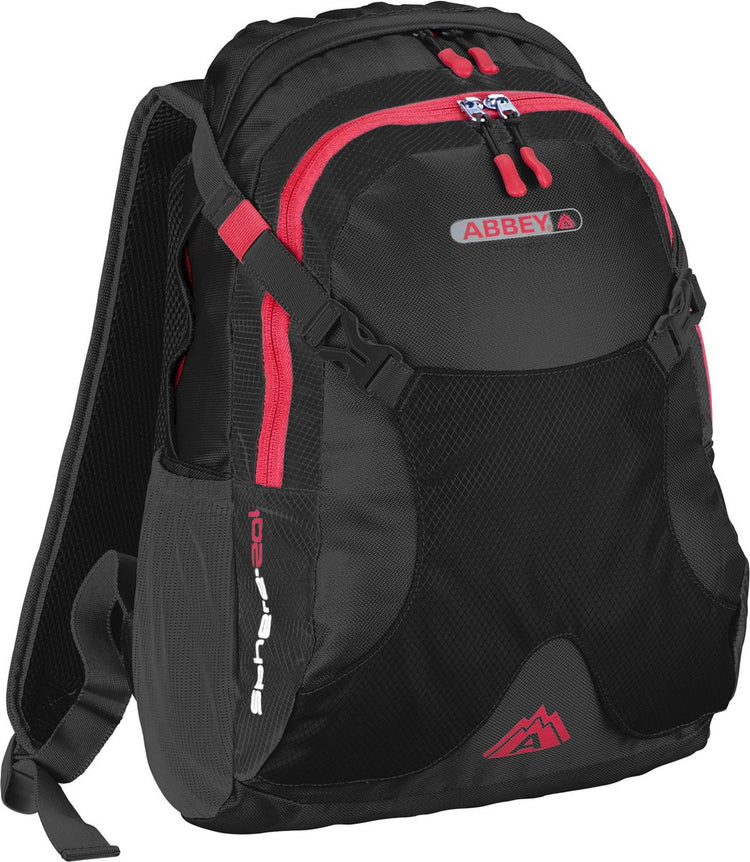 Abbey camp abbey outdoor rugzak - sphere 20l - antraciet donkergrijs rood