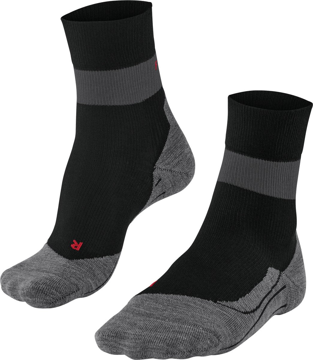 Falke ru stabilizing met compressie lyocell functioneel materiaal hardloopsokken heren zwart - maat 39-41