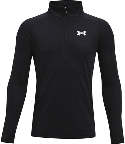 Under armour ua tech 2.0 1 - 2 zip unisex sporttrui - zwart - wit