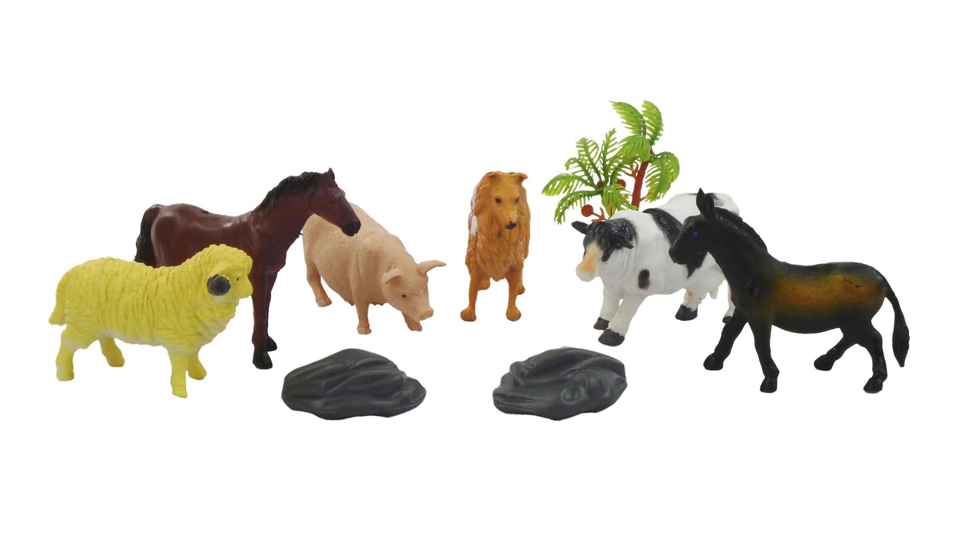 Aro boerderijdieren in zak 9-delig