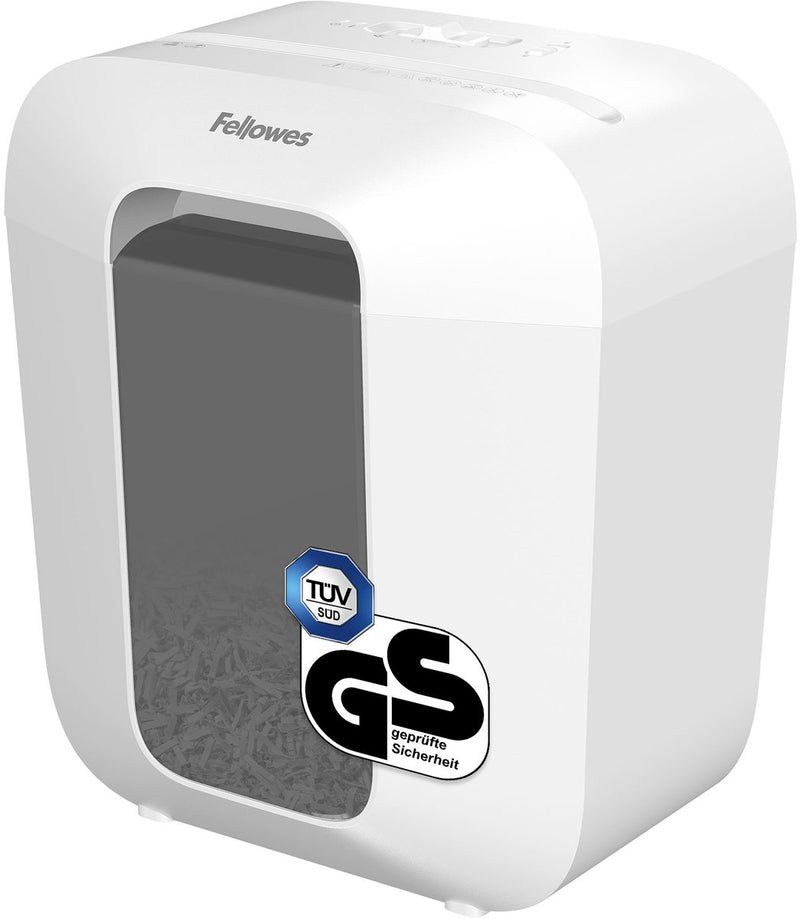 Fellowes lx25 papiervernietiger papierversnipperaar – p‑4 cross‑cut – 6 vellen – 11,5 liter – voor thuis thuiskantoor