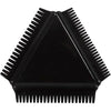 Creativ company structuurkam - rubber textuur kam - zwart - voor creatieve effecten en diy projecten - afmeting 9 cm - 1 stuk