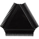 Creativ company structuurkam - rubber textuur kam - zwart - voor creatieve effecten en diy projecten - afmeting 9 cm - 1 stuk