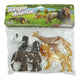 Aro wilde dieren 4 in zak ca 14cm