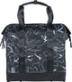 Basil Grand Flower fietsshopper - zwarte waterafstotende tas met laptopvak - 23L