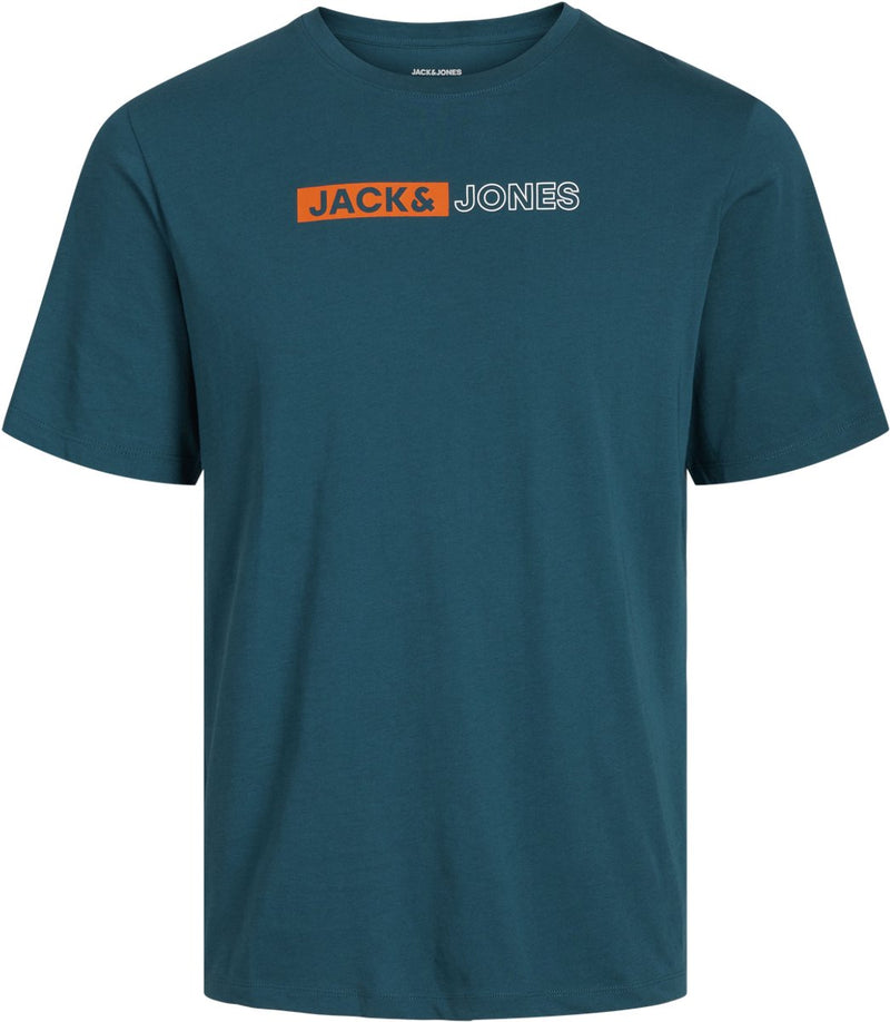 Jack jones jack jones plus jjecorp logo tee play ss o-n noos pls heren t-shirt - deep teal play 5