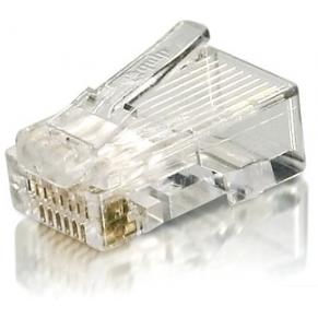 Equip equip 121143 cat6 connector 100pcs, utp, rj-45, 11.6 mm, 21.3 mm, 7.94 mm, transparent