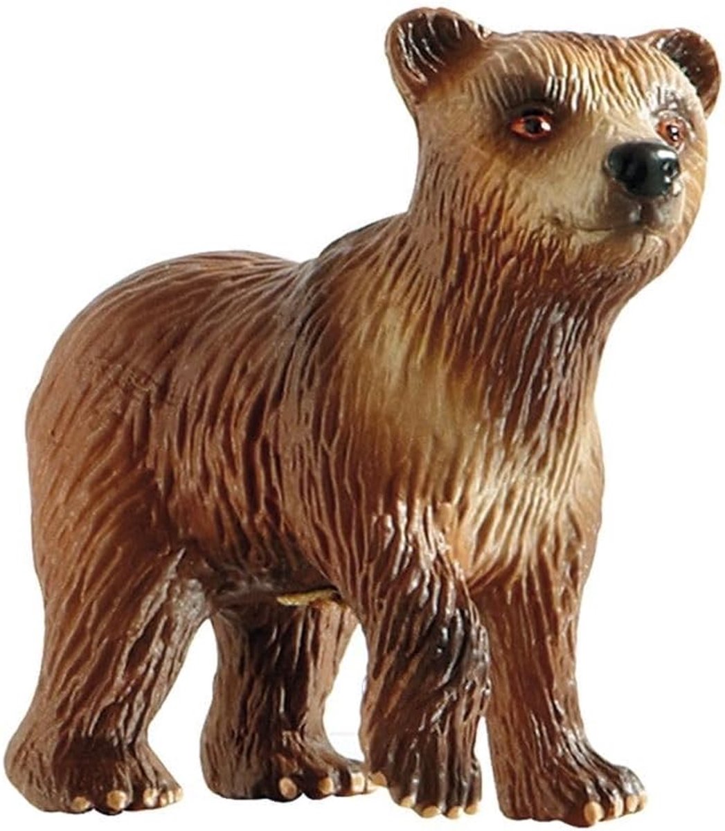 Bullyland 69399 – speelfiguur bruine beer welp – ca. 5,5 cm – levensecht en detailrijk vormgegeven – ideaal als educatief speelfiguur, decoratie of klein cadeautje voor kinderen vanaf 3 jaar