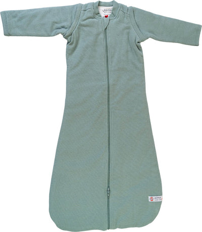 Lodger hopper - baby slaapzak winter met afritsbare mouwen - 80cm - 3.3 tog - autostoel - groen - winterslaapzak