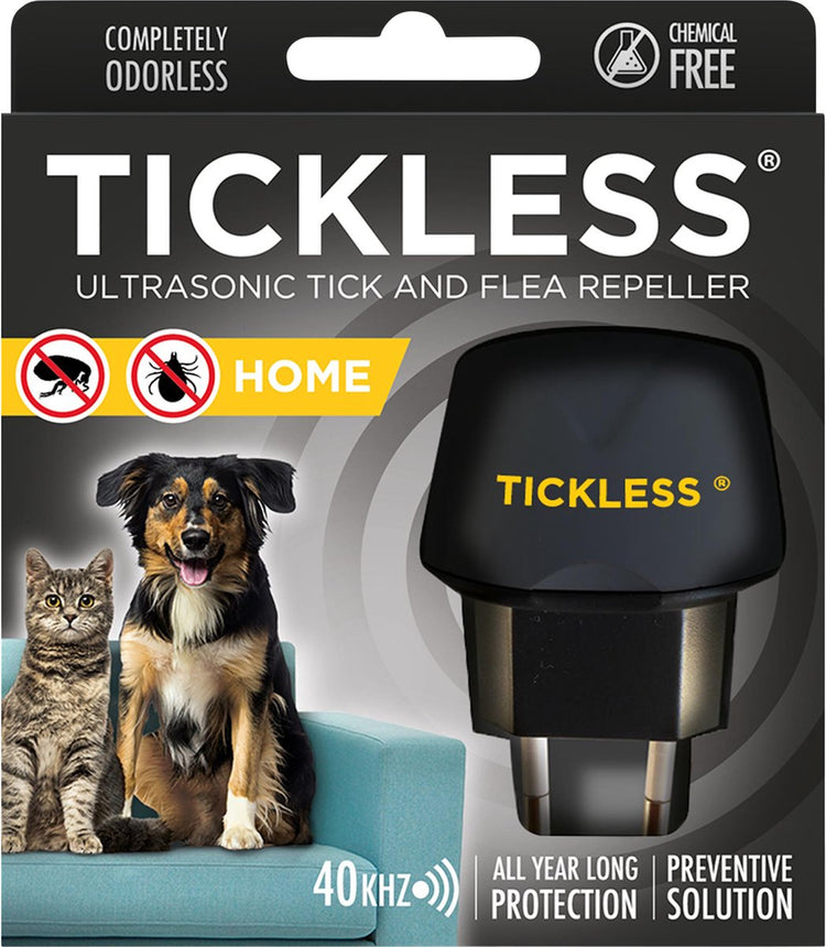 Tickless teek en vlo afweer - voor in huis - zwart
