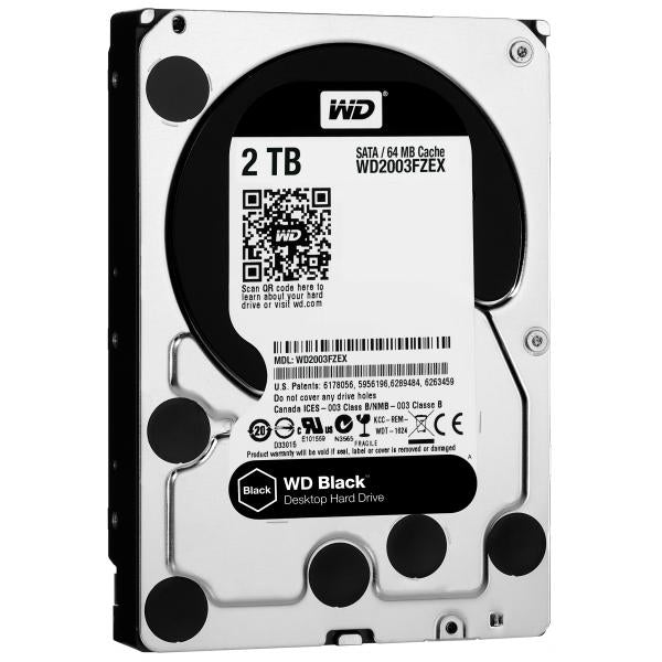 Western digital western digital wd2003fzex black performance desktop hdd, 2tb, 3.5 , sata3, 64mb, 7200rpm, 164 mb s