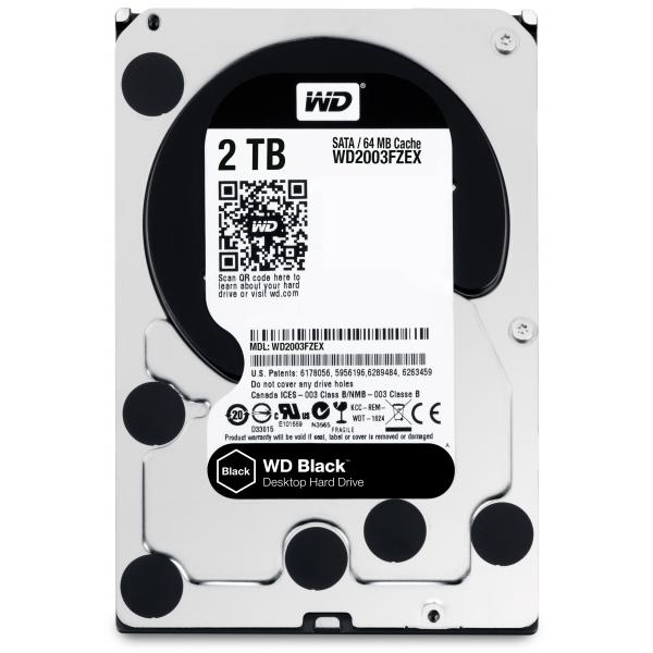 Western digital western digital wd2003fzex black performance desktop hdd, 2tb, 3.5 , sata3, 64mb, 7200rpm, 164 mb s