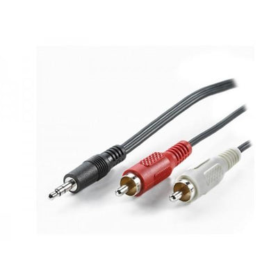 Adj adj 300-00005 audio cable, 3.5mm -> 2x rca, 1.5m, black