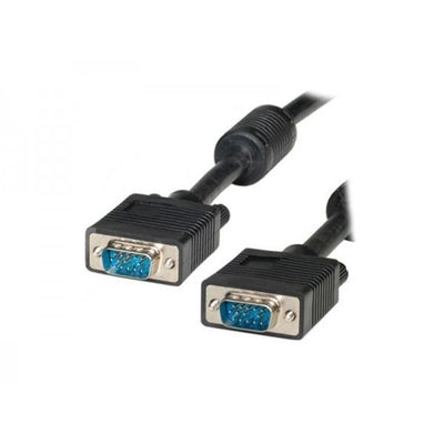 Adj adj 320-00013 vga cable w ferriete core, d-sub 15-pin, m m, 10m, black, blister