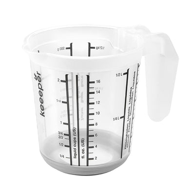 Keeeper maatbeker anti-slip 0,5l grijs