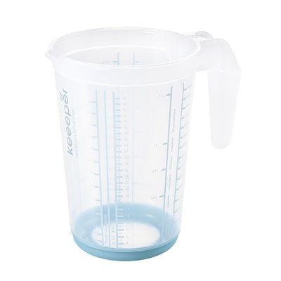 Keeeper kunststof maatbeker anti-slip 1,5l ø13,5x19cm nordic blue