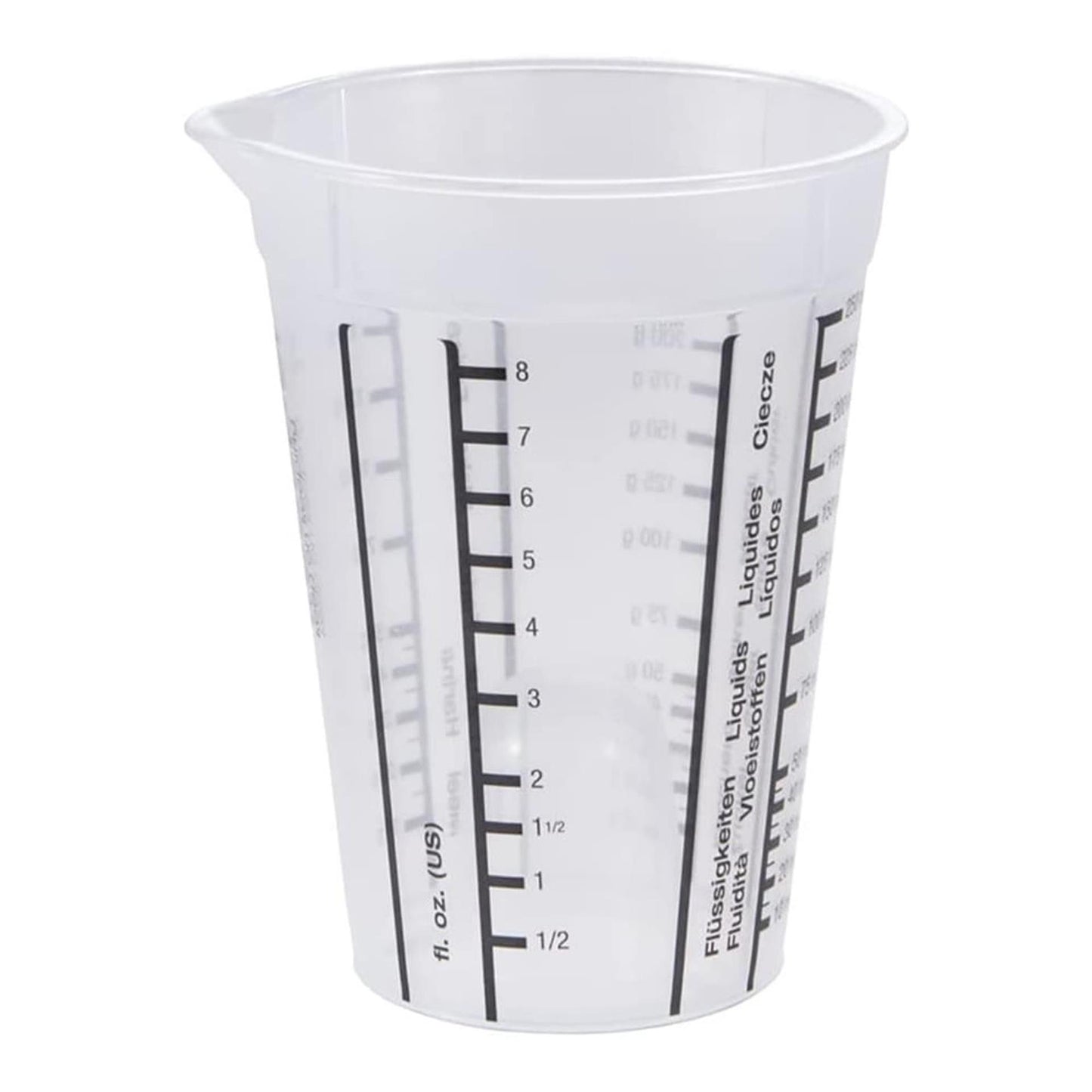Keeeper kunststof maatbeker 0,25l ø8,5x11,5cm transparant