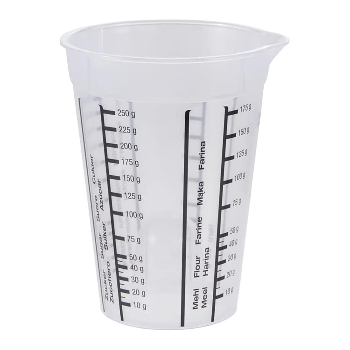 Keeeper kunststof maatbeker 0,25l ø8,5x11,5cm transparant