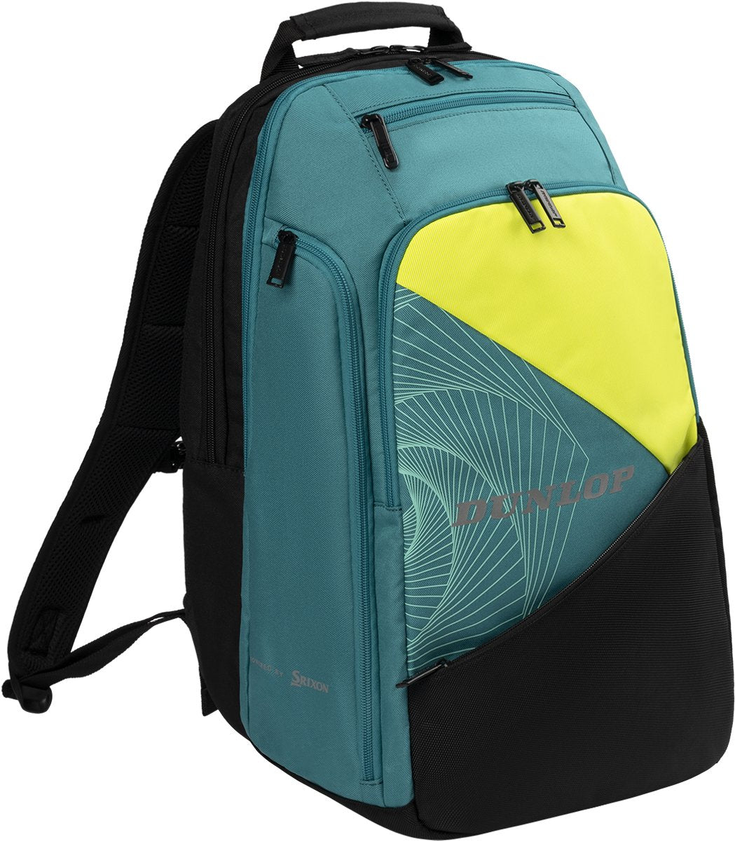 Dunlop - sx performance backpack- tennistas- teal black yellow