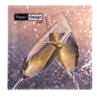 Duni servetten cheers 24x24 cm | 12 stuks