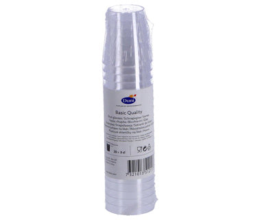 Duni shotglas plastic 20 stuks | 16 stuks