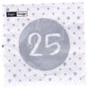 Duni servetten 25th birthday 33x33 cm