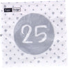 Duni servetten 25th birthday 33x33 cm
