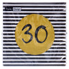 Servetten 30th birthday 33x33 cm | 4 stuks