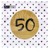 Servetten 50th birthday 33x33 cm | 4 stuks