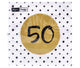 Servetten 50th birthday 33x33 cm | 4 stuks