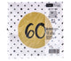 Duni servetten 60th birthday 33x33 cm | 4 stuks