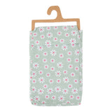 Daisy flowers tafelloper groen 50x140 cm | 3 stuks - afbeelding 2