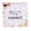 Duni servetten hearts favour 33x33 cm | 12 stuks