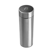No brand thermosfles rvs 450ml met thermometer in deksel inclusief theefilter | 4 stuks - afbeelding 1