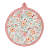 Freddie pannenlap onderzetter rond roze 20 cm | 3 stuks - afbeelding 1