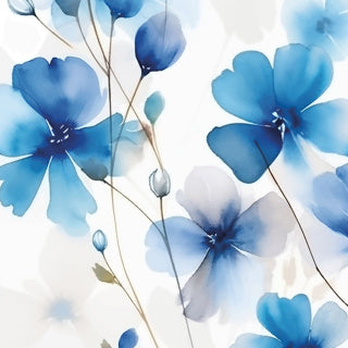 Duni servetten everbloom blue 20 stuks 24 x 24 cm | 12 stuks