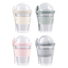 Yoghurtbeker met deksel en lepel | 12 stuks