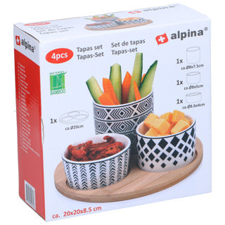 No brand alpina tapas set rond 4-delig