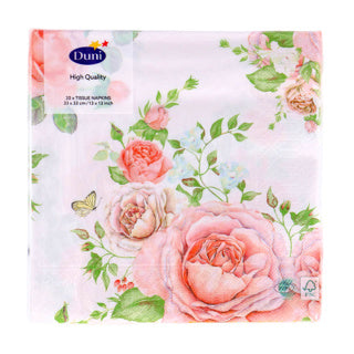 Duni servetten rose glory 33x33 cm | 12 stuks
