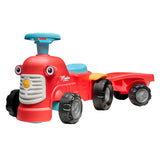 Falk looptractor maurice met trailer rood - afbeelding 1